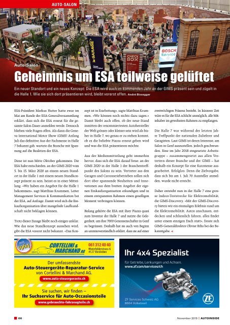 AUTOINSIDE Ausgabe 11 – November 2019