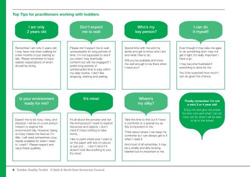 Toddler Quality Toolkit