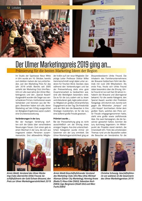 TRENDYone | Das Magazin - Ulm - November 2019