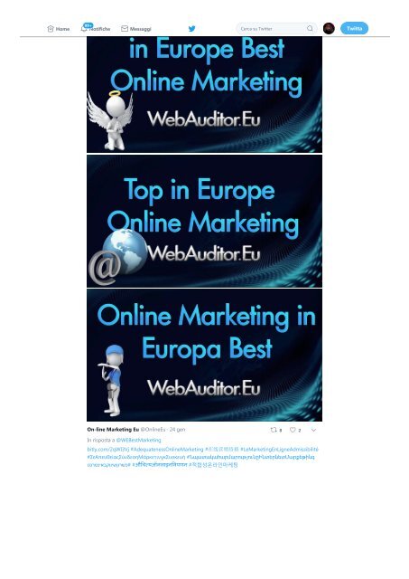 European Online Marketing #WebAuditor.Eu Advertising Consulting Top #EuropeanSEO  #EuropeanSearchMarketing #EuropeanContentMarketing #EuropeanDigitalMarketing