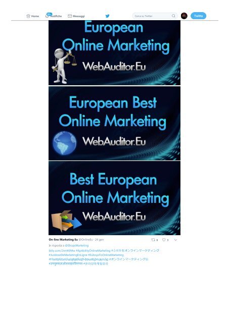 European Online Marketing #WebAuditor.Eu Advertising Consulting Top #EuropeanSEO  #EuropeanSearchMarketing #EuropeanContentMarketing #EuropeanDigitalMarketing