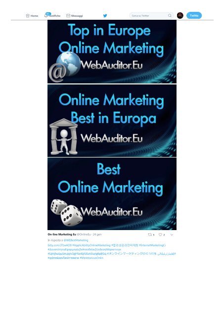 European Online Marketing #WebAuditor.Eu Advertising Consulting Top #EuropeanSEO  #EuropeanSearchMarketing #EuropeanContentMarketing #EuropeanDigitalMarketing