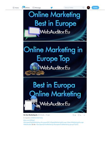 European Online Marketing #WebAuditor.Eu Advertising Consulting Top #EuropeanSEO  #EuropeanSearchMarketing #EuropeanContentMarketing #EuropeanDigitalMarketing