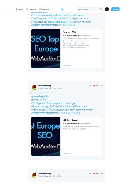 European Online Marketing #WebAuditor.Eu Advertising Consulting Top #EuropeanSEO  #EuropeanSearchMarketing #EuropeanContentMarketing #EuropeanDigitalMarketing