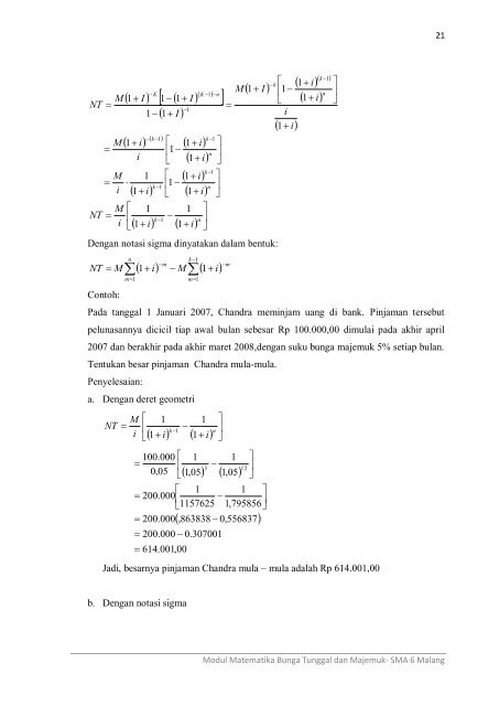 Bunga Majemuk Dalam Matematika Adalah - Rumus Matematika