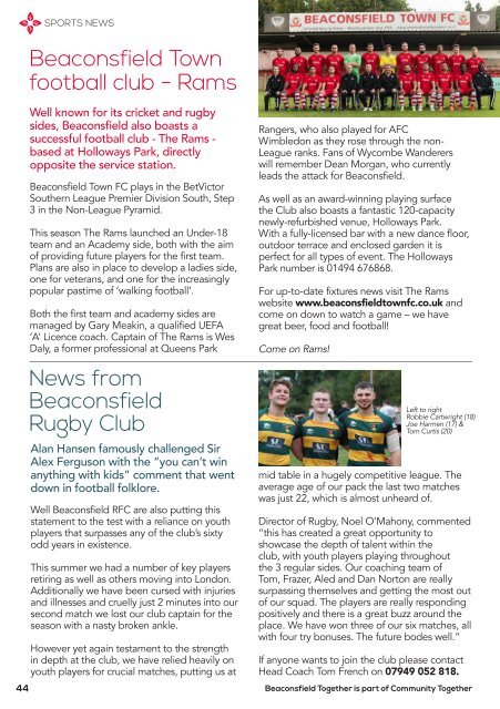 Beaconsfield Together (formerly Beaconsfield Local) November/December 2019 Issue