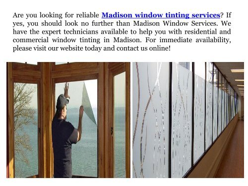 Commercial Window Tinting Madison