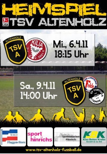 Herzlich Willkommen - TSV Altenholz Fußball
