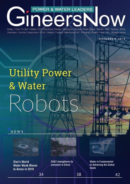  Utility Power & Water Robots, Electric Power & Water Leaders magazine, Nov2019