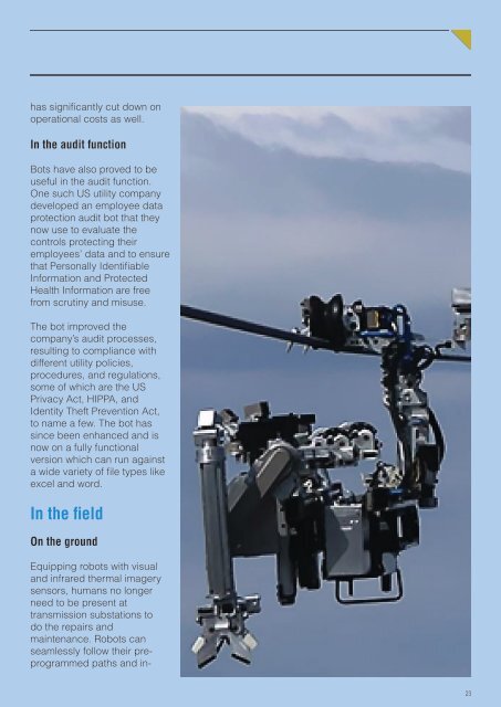  Utility Power & Water Robots, Electric Power & Water Leaders magazine, Nov2019