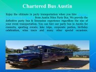 Chartered Bus Austin