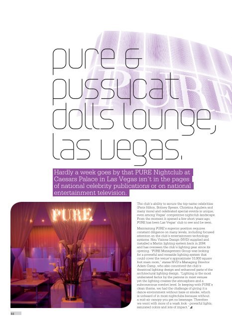 Club & Bar lighting magazine - Martin