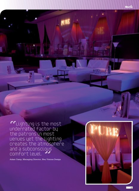 Club & Bar lighting magazine - Martin