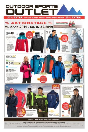 Outdoor Sports Outlet - Advent Flyer 2019