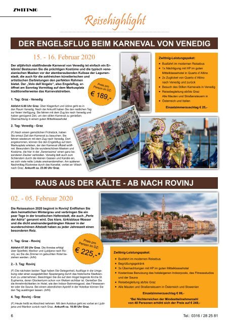 Reisekatalog Herbst 19 Email