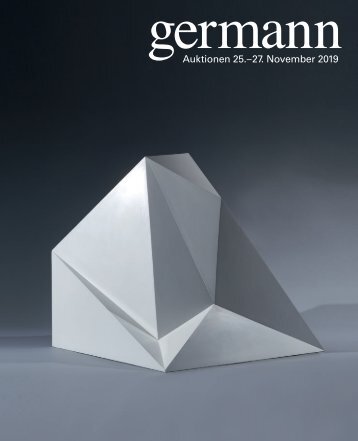Kunst Auktion 25. - 27. November 2019, Germann Auktionshaus, Zürich