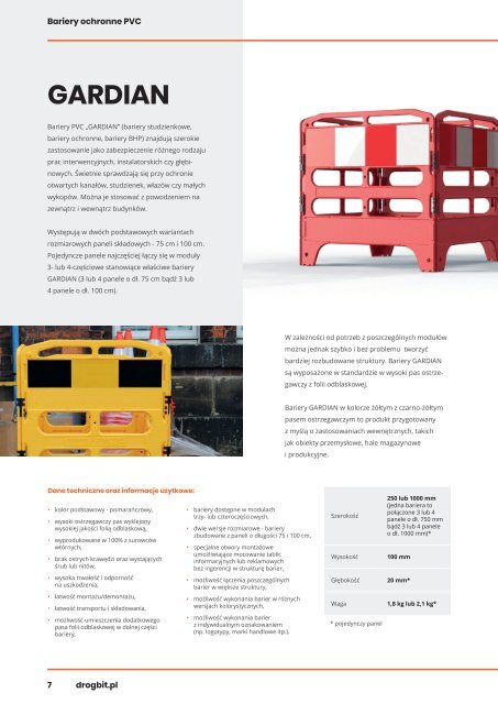 DROGBIT.PL katalog barier PCV 