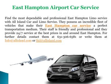 East Hampton Airport Car Service