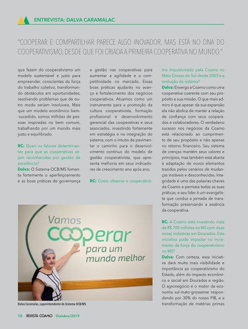 Revista Coamo Edição de Outubro de 2019