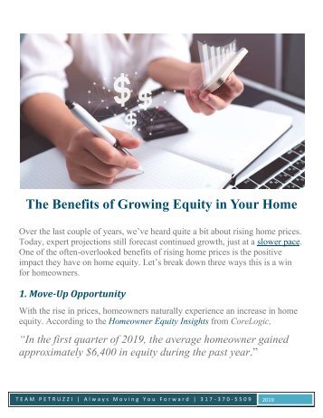 The Benefits of Growing Equity in Your Home