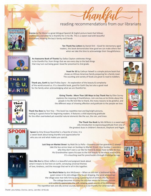 November 2019 Library News and Events
