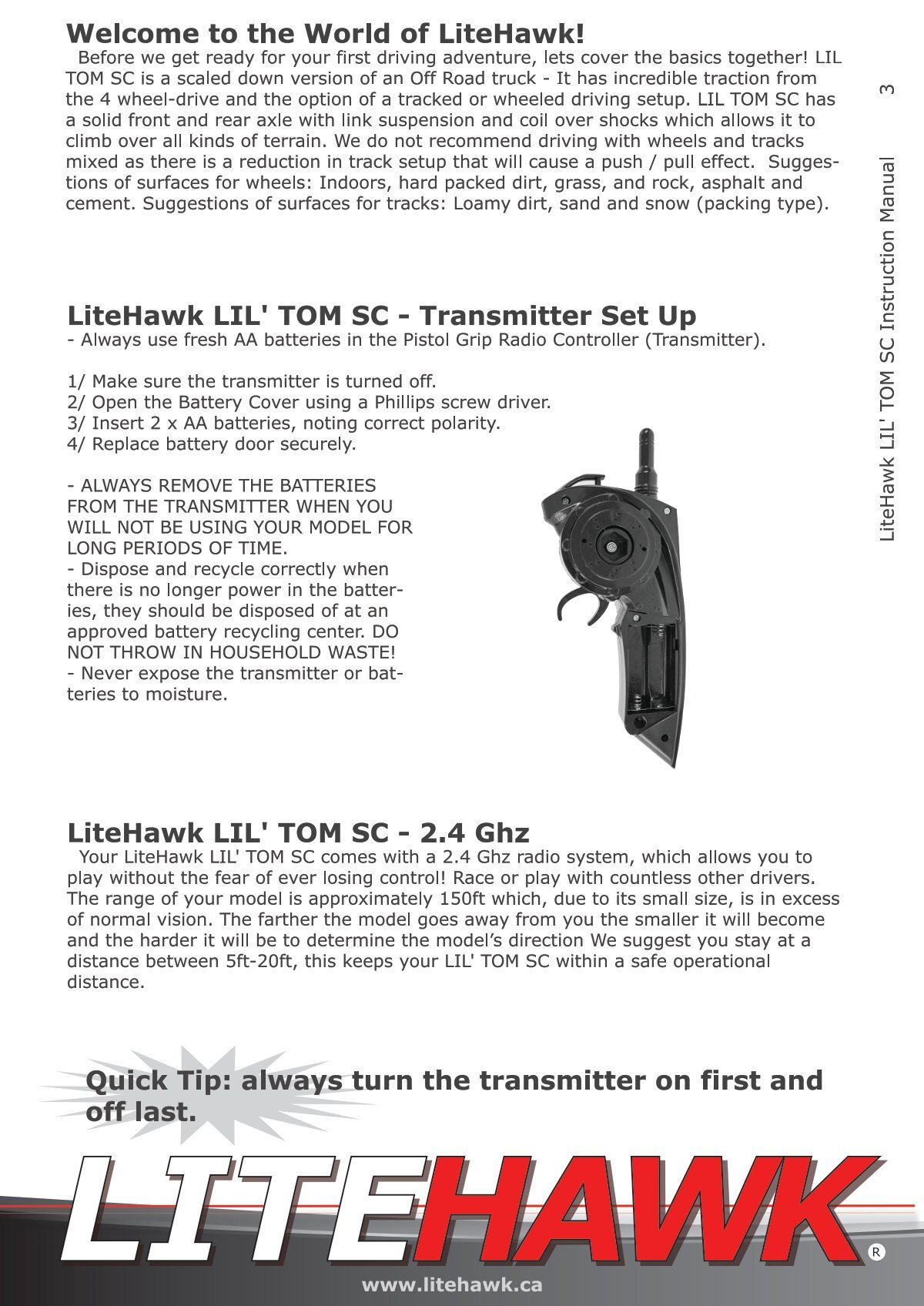 LIL TOM SC Replacement Parts – LiteHawk Shop
