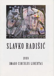 Broschüre Slavko Radisic - Imago Circulus Libertas - Vernissage im Queens Hotel Berlin 1999