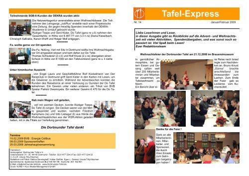 Tafel-Express 14 - Dortmunder Tafel