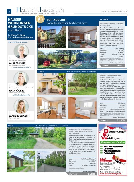 Hallesche Immobilienzeitung Ausgabe 88, November 2019