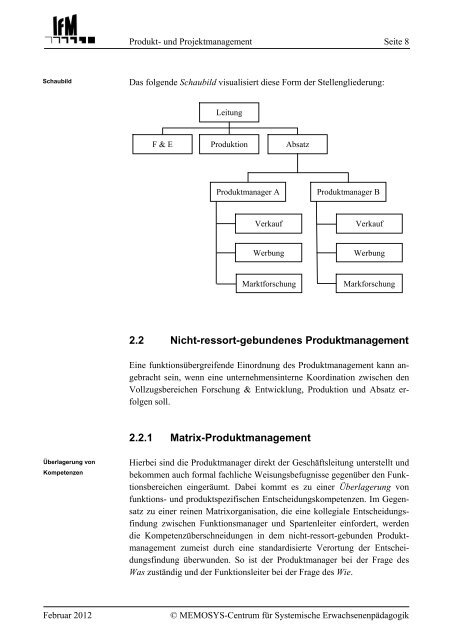 Produkt- und Projektmanagement