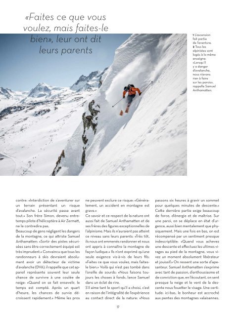 Magazine Valais Hiver 2019