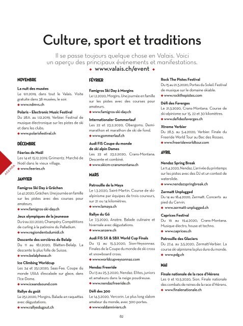 Magazine Valais Hiver 2019