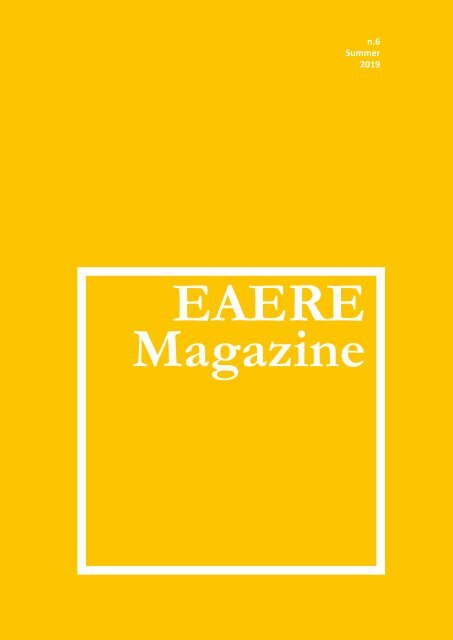 EAERE Magazine - n.6 Summer 2019