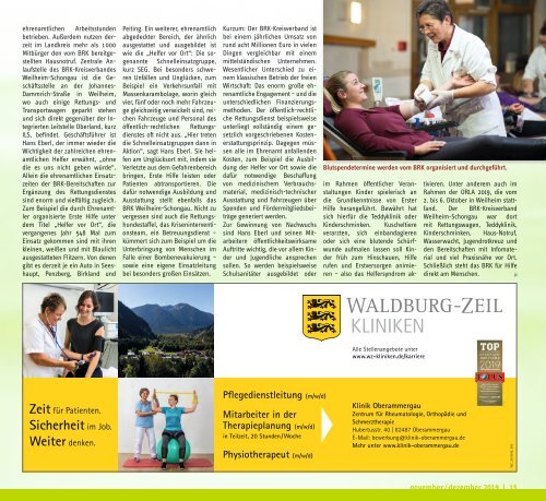  Altlandkreis Ausgabe November/Dezember 2019 - Das Magazin für den westlichen Pfaffenwinkel