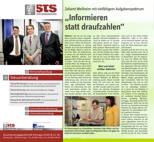  Altlandkreis Ausgabe November/Dezember 2019 - Das Magazin für den westlichen Pfaffenwinkel