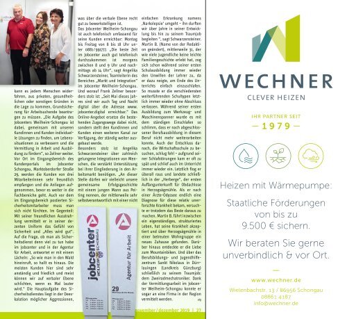  Altlandkreis Ausgabe November/Dezember 2019 - Das Magazin für den westlichen Pfaffenwinkel