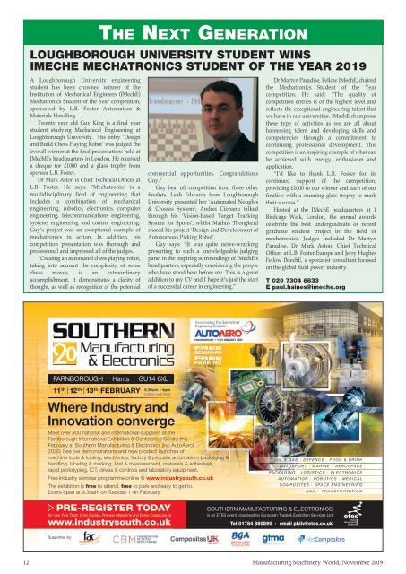 Manufacturing Machinery World November 2019