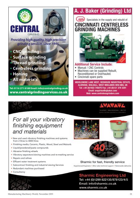 Manufacturing Machinery World November 2019