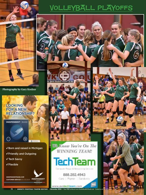 November 2018 Issue of Varsity Monthly Thumb Magazine