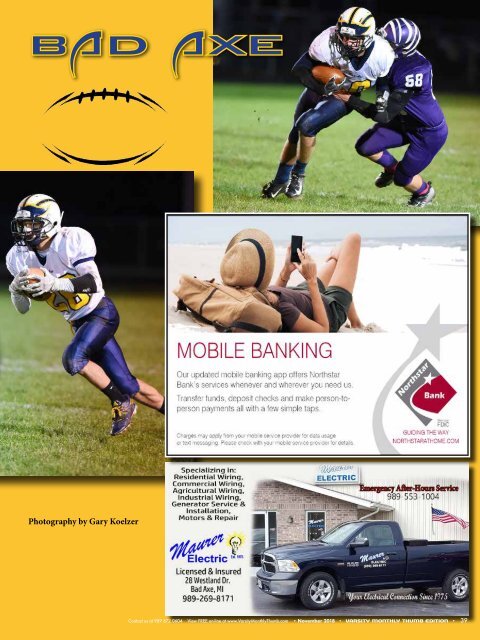 November 2018 Issue of Varsity Monthly Thumb Magazine