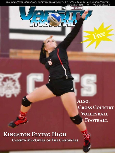 September 2018 Issue of Varsity Monthly Thumb Magazine