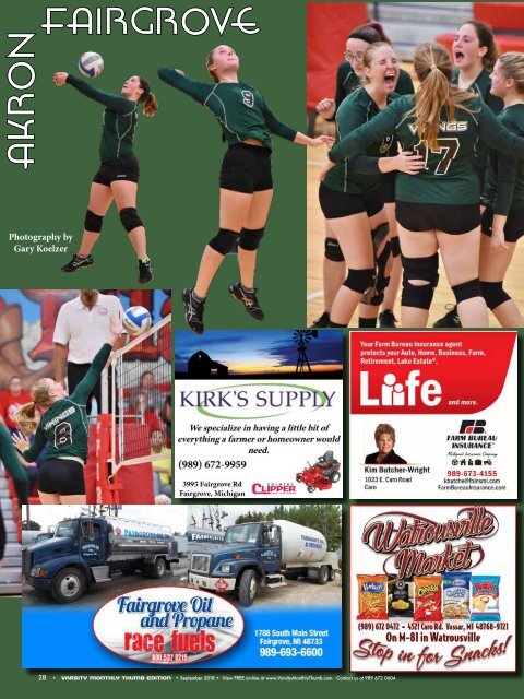 September 2018 Issue of Varsity Monthly Thumb Magazine