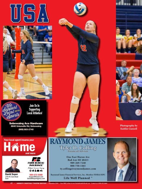 September 2018 Issue of Varsity Monthly Thumb Magazine