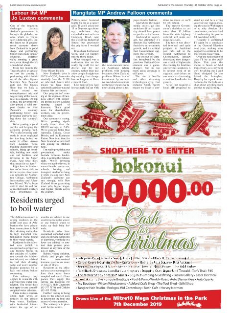 Ashburton Courier: October 31, 2019