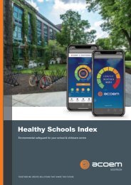 ACOEM Healthy Schools Index (HSI) brochure