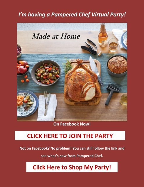 Pampered Chef Digital Catalog and Ordering Link - November