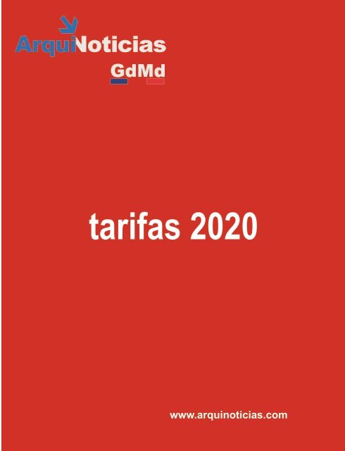 tarifario 2020