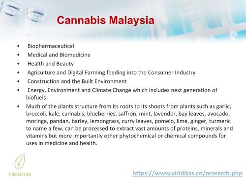 Cannabis Malaysia - Viriditas Malaysia 