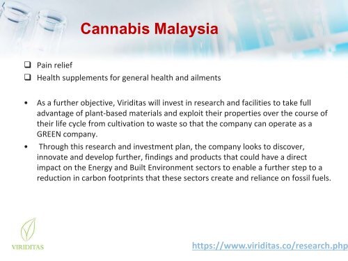 Cannabis Malaysia - Viriditas Malaysia 