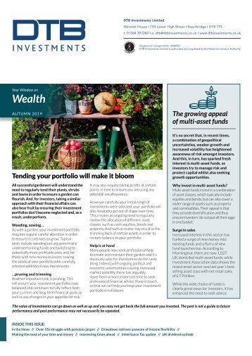DTB Investments - Autumn Wealth newsletter